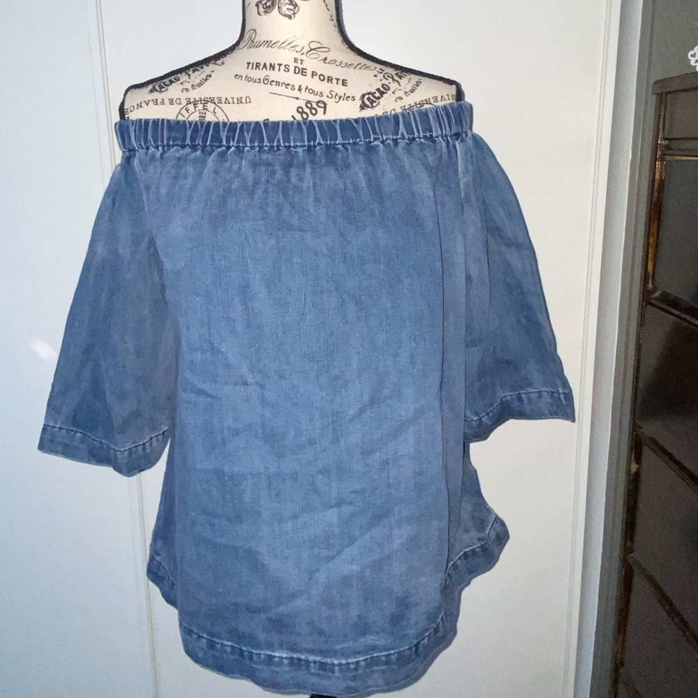 Cute Jean Material Top from an Indiana Boutique